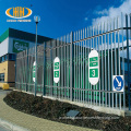 Euro style galvanized metal high security palisade fencing